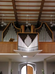 Une dernière vue de l'orgue Kuhn de Courtételle. Cliché personnel