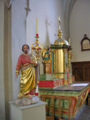 Vue de l'autel latéral dans le transept, au sud. Cliché personnel