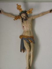 Christ en croix dans la chapelle attenante. Cliché personnel
