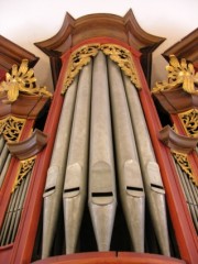 Le vertige baroque de cet orgue. Cliché personnel