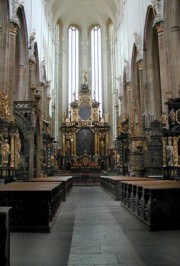 Vue intérieure de cette église N.-Dame de Tyn à Prague. Crédit: //img.radio.cz/pictures/