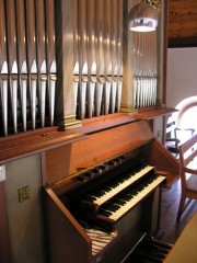 Clavier de l'orgue. Cliché personnel