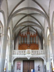 Vue de la nef en direction de l'orgue Callinet. Cliché personnel