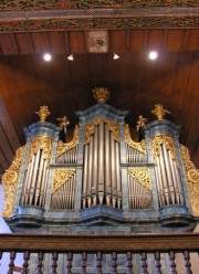 Vue rapprochée de l'orgue Bossart. Cliché personnel