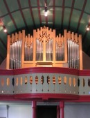 L'orgue Metzler (2002) de l'église de Bremgarten bei Bern. Cliché personnel (2006)