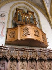L'orgue de choeur (instrument hautement historique). Cliché personnel