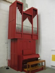 L'orgue de choeur: instrument Wälti de 8 jeux (1970). Cliché personnel