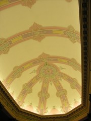 Le plafond de l'église baroque du St-Esprit à Berne. Cliché personnel