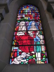 Autre vitrail du transept sud (A. Schweri, 1936). Cliché personnel