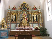 Autre vue de ce superbe autel baroque de Bure. Cliché personnel