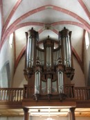 L'orgue Callinet / Metzler (1814 / 1984) de l'église St-Pierre de Porrentruy. Cliché personnel (juin 2006)