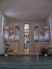 L'orgue Kuhn dans le choeur. Cliché personnel