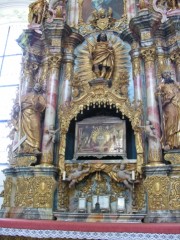 Un des nombreux autels baroques de l'octogone à Muri. Cliché personnel
