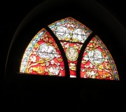 Notre-Dame, Neuchâtel, tympan porte sud. Symboles des 4 évangélistes. Cliché personnel
