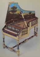 Clavecin italien (Bologne, vers 1677). Crédit: Les instruments de musique et leur décoration, par C. Rueger, Mondialo, Leipzig, 1985