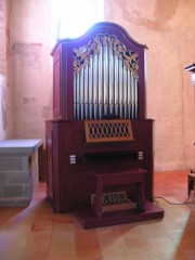 Une dernière vue de l'orgue de choeur Füglister à La Fille-Dieu. Cliché personnel