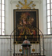La peinture (1704) du maître-autel par Franz Karl Stauder. Cliché personnel