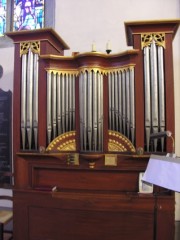 L'orgue de choeur du Temple de Coppet. Cliché personnel