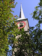 Autre vue de cette flèche de la Stadtkirche. Cliché personnel