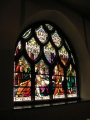 Autre vitrail du 19ème s. de la Crypte de l'église cathol. de Bienne. Cliché personnel
