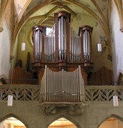 Vue plus rapprochée: ancien Grand Orgue (Stadtkirche, Bienne). Cliché personnel de 2007 (orgue remplacé en 2011)
