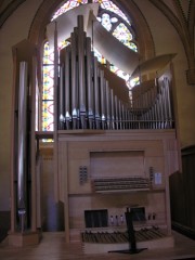 Autre vue de l'orgue à expression directe selon Daniel Glaus (prototype III). Facteur: P. Kraul, 2003. Cliché personnel