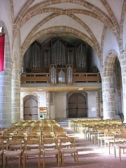 Le grand orgue Ziegler du Temple de Montreux, instrument qui sera remplacé. Cliché personnel