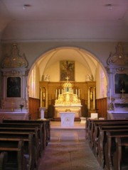 Vue intérieure de l'église des Bréseux. Cliché personnel