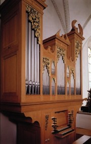 Le Cantorium-Orgel de l'abbaye de Schlägl en Autriche (facteurs Reil, NL). Crédit: www.schlaeglmusik.at/