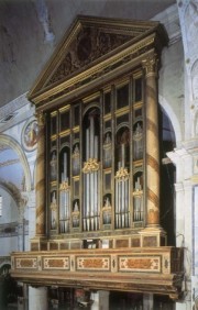 Orgue italien historique de San Giuseppe à Brescia (se rapporter au texte). Crédit: www.organibresciani.it/