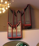 Orgue du facteur Graf-Orgelbau de Sursee, au Temple réformé de Sursee (orgue de 1974). Cliché personnel (sept. 2007)