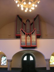 Vue de l'orgue Graf-Orgelbau de 1974. Cliché personnel