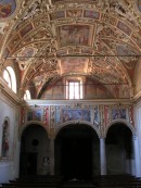 Vue intérieure de la Chiesa Nuova à Locarno (consécration en 1636): tribune. Cliché personnel (sept. 2007)