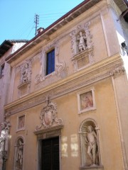 Façade de la Chiesa Nuova (1636) à Locarno. Cliché personnel (sept. 2007)