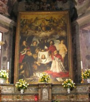 Le Couronnement de la Vierge, toile de Giovanni Serodine. Cliché personnel