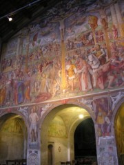 Vue de la grande fresque de B. Luini (1529) depuis l'entrée. Cliché personnel