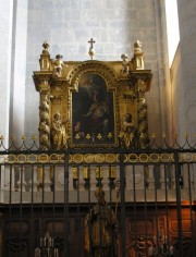 Cathédrale de St-Claude. Retable-autel de St-Oyend (fin 17ème s.). Cliché personnel