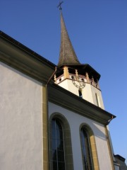 La tour octogonale de l'église (16ème s.). Cliché personnel