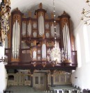 Orgue Huss-Arp Schnitger-Ahrend (1688-1975) à Stade, église St. Cosmae. Crédit: //de.wikipedia.org/
