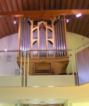 L'orgue vue depuis la nef, de face. Cliché personnel