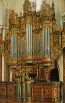Grand Orgue historique de la cathédrale de Roskilde, restauré par Marcussen. Crédit: L'orgue, Office du Livre, Fribourg, 1984