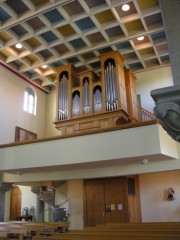 Une dernière vue d'ensemble de l'orgue en tribune. Cliché personnel