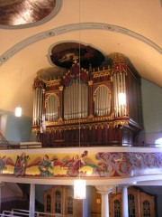 Vue de l'orgue depuis la chaire. Cliché personnel