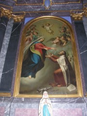 Détail de la peinture de l'autel latéral gauche. Cliché personnel