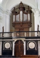 Orgue Clerinx de la Collégiale d'Amay, restauré par le facteur Thomas. Crédit: www.orgues-thomas.com/