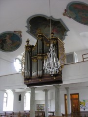 Autre vue de l'orgue M. Mooser de Bösingen. Cliché personnel