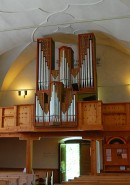 L'orgue Kuhn de l'église d'Andeer aux Grisons. Cliché personnel (juill. 2010)