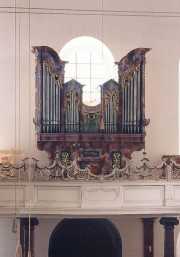 Schlehdorf, église, orgue de 1783 restauré par la Münchner Orgelbau (D). Crédit: www.muenchnerorgelbau.de/