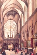 Vue intérieure de la cathédrale d'Anvers (1583). Crédit: www.akc-orgel.be/