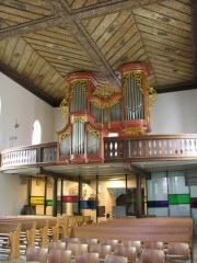 Autre vue d'ensemble de l'orgue en tribune. Cliché personnel
